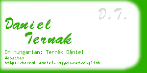daniel ternak business card